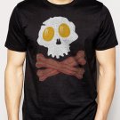 Best Buy Bacon & Eggs Skull & Crossbones funny T-Shirt - Bacon Strips Men Adult T-Shirt Sz S-2XL