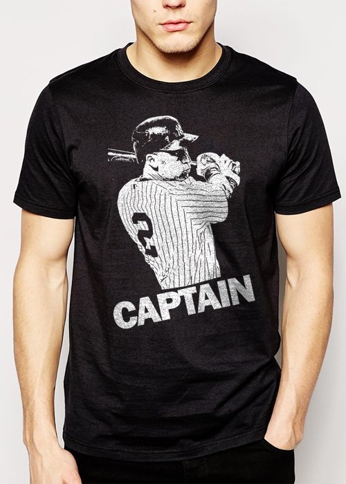 Best Buy Derek Jeter New York Yankees Captain Men Adult T-Shirt Sz S-2XL