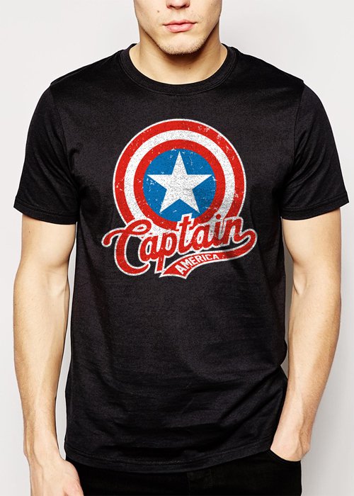 Best Buy Marvel Captain America Men Adult T-Shirt Sz S-2XL