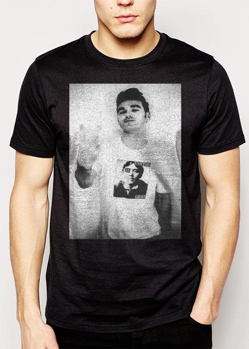 Best Buy Morrissey-Finger Flip rock band The Smiths Men Adult T-Shirt Sz S-2XL