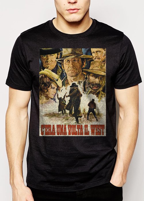 Best Buy Once Upon A Time In The West - Custom Spaghetti Western T-Shirt Men Adult T-Shirt Sz S-2XL