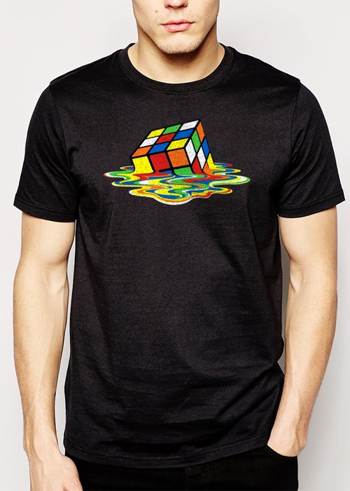 Best Buy Sheldon Rubik's Cube Men Adult T-Shirt Sz S-2XL