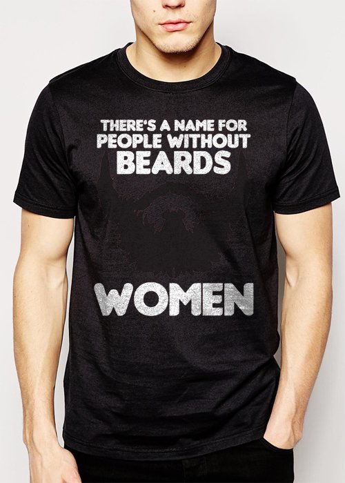 Best Buy There Is A Name For People Without Beards Funny T-Shirt Men Adult T-Shirt Sz S-2XL