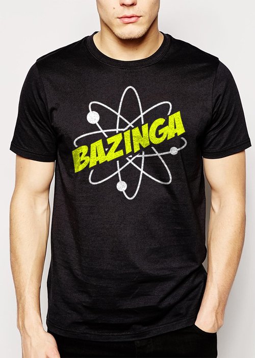 Best Buy Bazinga Sheldon Geek Science Big Bang Theory Men Adult T-Shirt Sz S-2XL