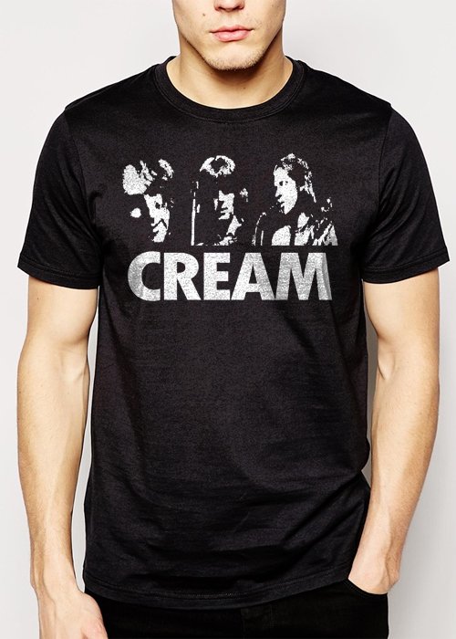 Best Buy CREAM ERIC CLAPTON JACK BRUCE GINGER BAKER Men Adult T-Shirt Sz S-2XL