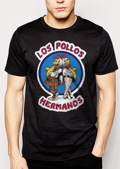 Best Buy LOS POLLOS HERMANOS Breaking Bad chicken Men Adult T-Shirt Sz S-2XL
