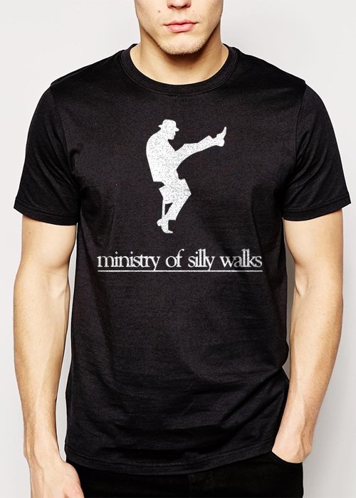 Best Buy MONTY PYTHON MINISTRY OF FUNNY WALKS Men Adult T-Shirt Sz S-2XL