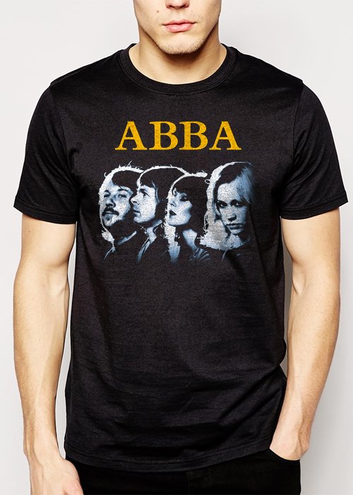 Best Buy New Rare ABBA Logo Men Adult T-Shirt Sz S-2XL