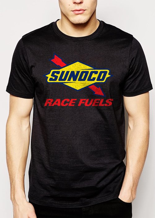 Best Buy SUNOCO Race Fuels NASCAR American Petroleum Men Adult T-Shirt Sz S-2XL