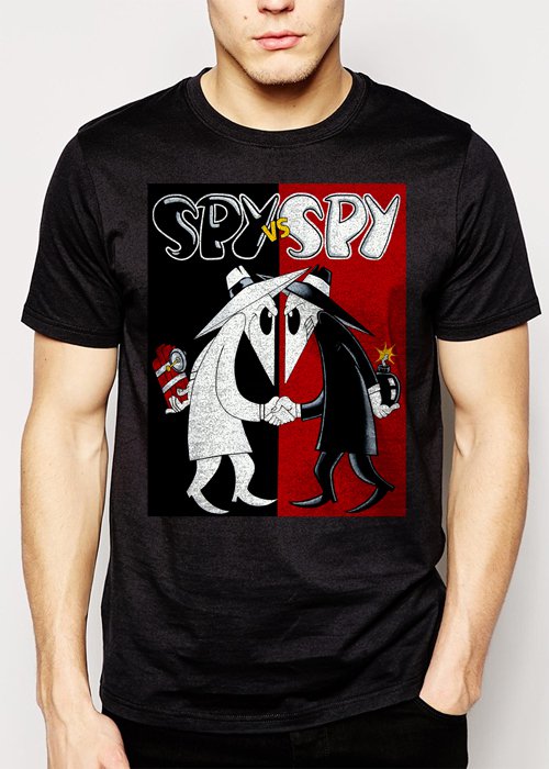 Best Buy Spy Vs Spy Cartoon Men Adult T-Shirt Sz S-2XL