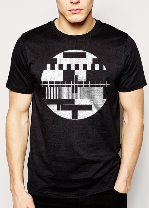 Best Buy Test Pattern Vintage Retro TV Cool Men Adult T-Shirt Sz S-2XL