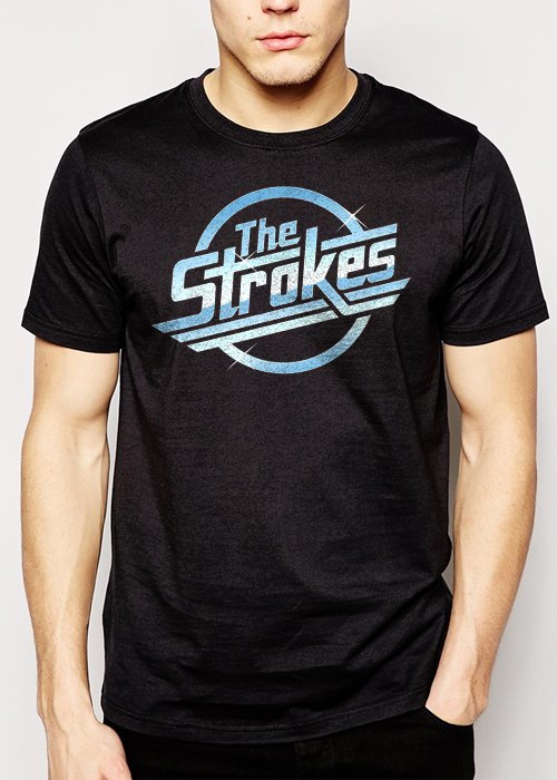 Best Buy THE STROKES Metal Punk Rock Band Men Adult T-Shirt Sz S-2XL