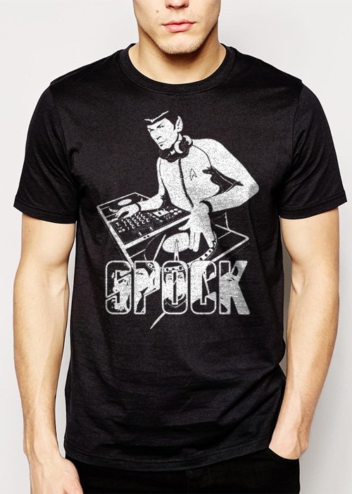 Best Buy DJ Spock Dance Music Decks Men Adult T-Shirt Sz S-2XL