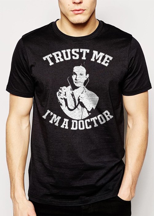 Best Buy Doogie Howser MD Trust Me I'm A Doctor Neil Patrick Harris Men Adult T-Shirt Sz S-2XL