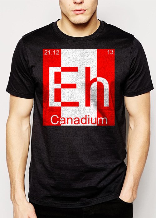 Best Buy Eh Canadium Funny Periodic Table Men Adult T-Shirt Sz S-2XL