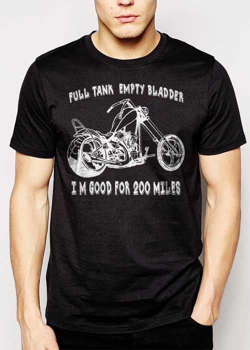 Best Buy EMPTY BLADDER FUNNY MOTOCYCLE CHOPPER Men Adult T-Shirt Sz S-2XL