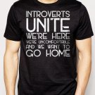 Best Buy Introverts Unite We're Here We're Uncomfortable Men Adult T-Shirt Sz S-2XL