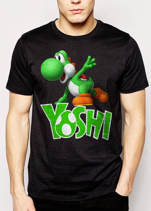 Best Buy Boys Nintendo Big Green Yoshi Men Adult T-Shirt Sz S-2XL