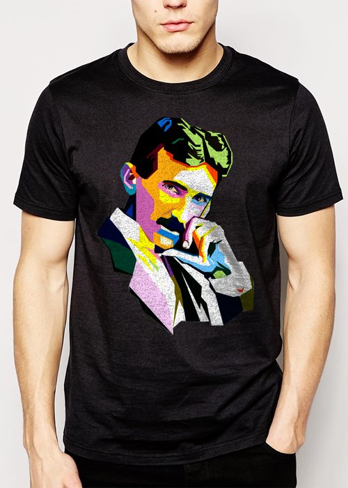 Best Buy Nikola Tesla Men Adult T-Shirt Sz S-2XL