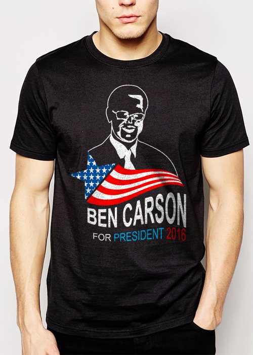 Best Buy Ben Carson For President 2016 Men Adult T-Shirt Sz S-2XL