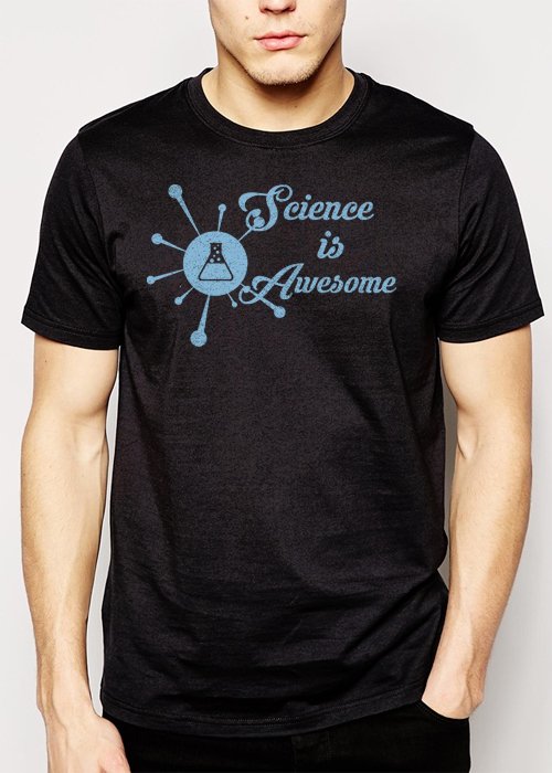 Best Buy Science Is Awesome Men Adult T-Shirt Sz S-2XL