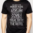 Best Buy We Lived In The Murder House We escaped the Asylum Men Adult T-Shirt Sz S-2XL