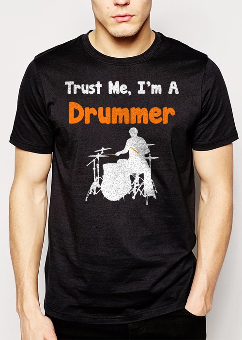 Best Buy Trust Me I'm A Drummer Men Adult T-Shirt Sz S-2XL