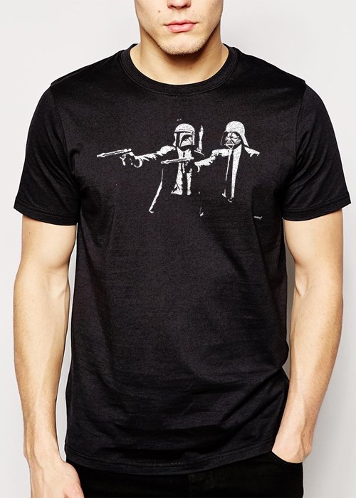 Best Buy Darth Pulp Fiction Star Wars Men Adult T-Shirt Sz S-2XL