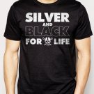 Best Buy Silver and Black Forever Oakland Raiders Men Adult T-Shirt Sz S-2XL