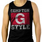 Compton G Style Gangsta Ice Cube Gangster Hip Hop Men Black Tank Top Sleeveless