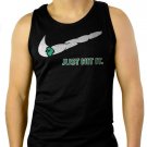 Just Hit It Blunt Weed 420 Kush Men Black Tank Top Sleeveless