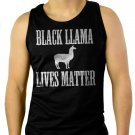 BLACK LLAMA LIVES MATTER Men Black Tank Top Sleeveless