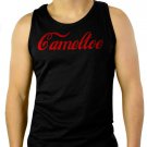 CAMELTOE FUNNY COKE SPOOF SATIRE Men Black Tank Top Sleeveless