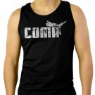 Coma in Puma Ware Funny Men Black Tank Top Sleeveless