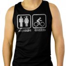 Cycling - Problem Solved Men Black Tank Top Sleeveless