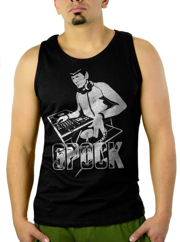 DJ Spock Dance Music Decks Men Black Tank Top Sleeveless