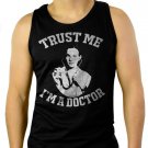 Doogie Howser MD Trust Me I'm A Doctor Neil Patrick Harris Men Black Tank Top Sleeveless