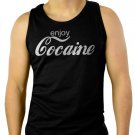 ENJOY COCAINE Men Black Tank Top Sleeveless