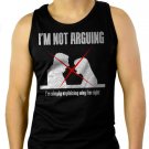 I'm Not Arguing I'm Explaining Why I'm Right Men Black Tank Top Sleeveless