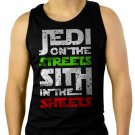 Jedi In The Streets Sith In The Sheets Movie Funny Men Black Tank Top Sleeveless