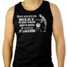 ONCE YOU PUT MY MEAT IN YOUR MOUTH Men Black Tank Top Sleeveless