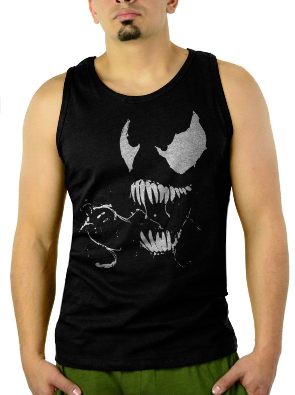 SPIDERMAN VENOM Men Black Tank Top Sleeveless