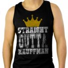 Straight Outta Kauffman Crown Men Black Tank Top Sleeveless