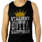 Straight Outta Kauffman Crown Men Black Tank Top Sleeveless