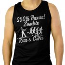 250th Annual Zombie Run for the Cure Walking Dead Men Black Tank Top Sleeveless