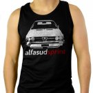Alfa Romeo alfasud sprint retro Men Black Tank Top Sleeveless