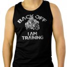 Back Off MMA Street Bodybuilding Workout Men Black Tank Top Sleeveless