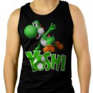 Boys Nintendo Big Green Yoshi Men Black Tank Top Sleeveless