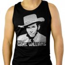 HANK WILLIAMS Country & Western Men Black Tank Top Sleeveless