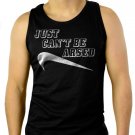 JUST CANT BE ARSED COMEDY Men Black Tank Top Sleeveless
